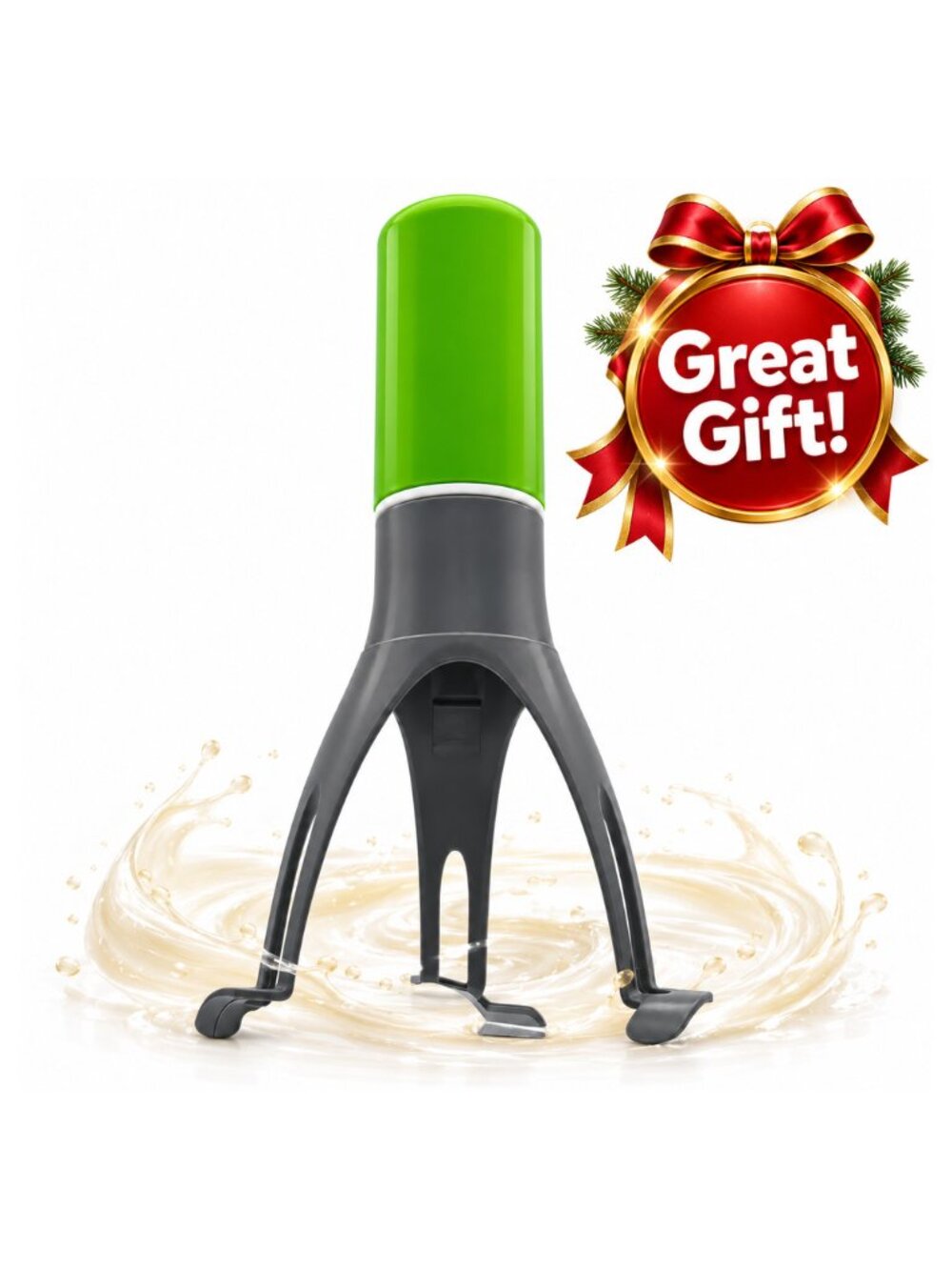 Automatic Pot Stirrer 3 Speed Hands Free Battery Operated Sauce Soup Mixer Green